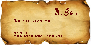 Margai Csongor névjegykártya